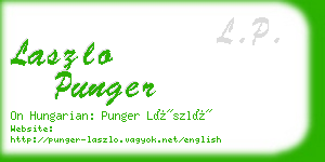 laszlo punger business card